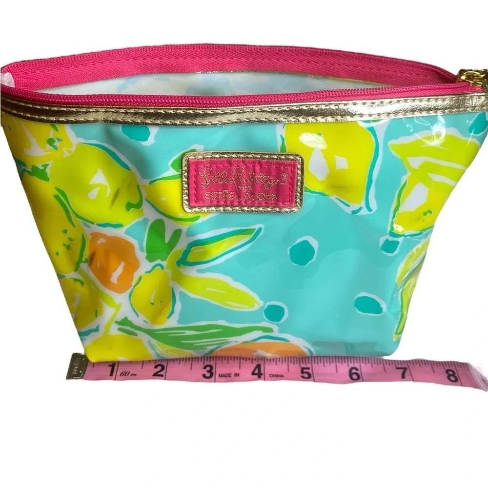 Lilly Pulitzer for Estee Lauder Vinyl Makeup Zip Bag